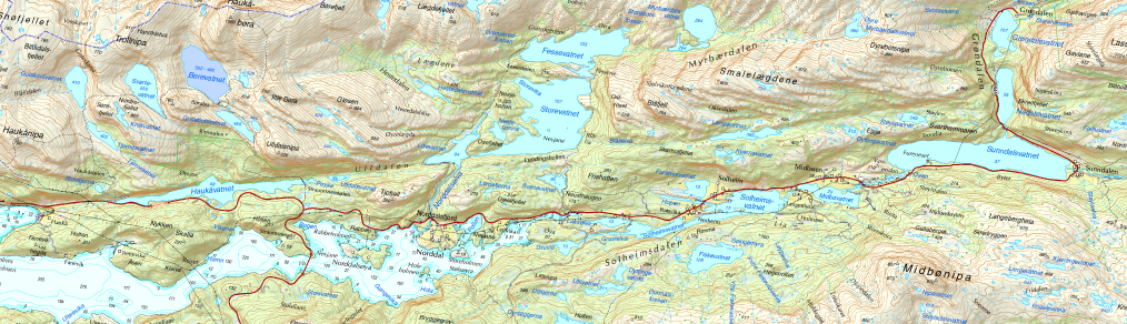 Norddalsfjord kart